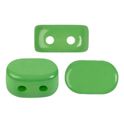 4x6mm Glass beads Lipsi® by Puca® - La Divine Pistachio x10g