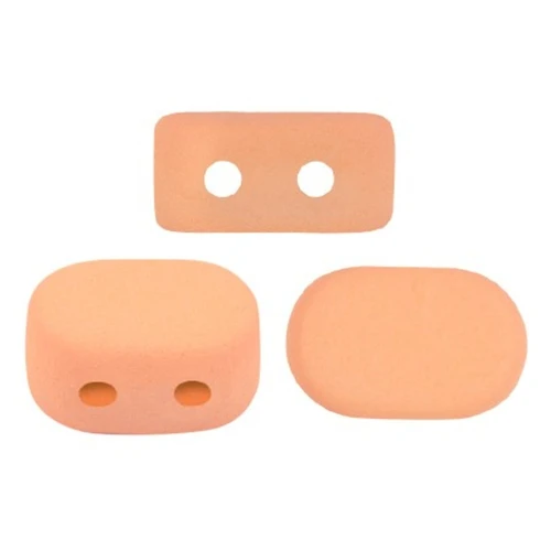 4x6mm Glass beads Lipsi® by Puca® - La Divine Peach Mat x10g
