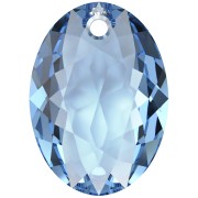16mm PureCrystal 6438 Elliptic Cut Pendant - Reinvented Cool Blue x1