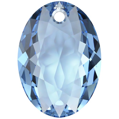 16mm PureCrystal 6438 Elliptic Cut Pendant - Reinvented Cool Blue x1