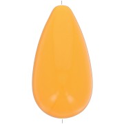 26x14mm Pear opaque resin bead - Mandarin x1|raw }}