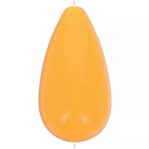 26x14mm Pear opaque resin bead - Mandarin x1