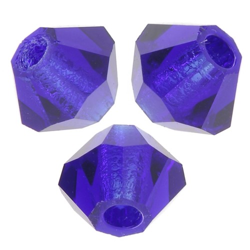 3mm Beads Preciosa - Rondelle Bead - Cobalt Blue x30