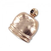 CCB terminator for 12mm cord 12mm rose gold tone x1|raw }}