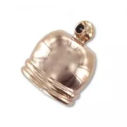 CCB terminator for 12mm cord 12mm rose gold tone x1