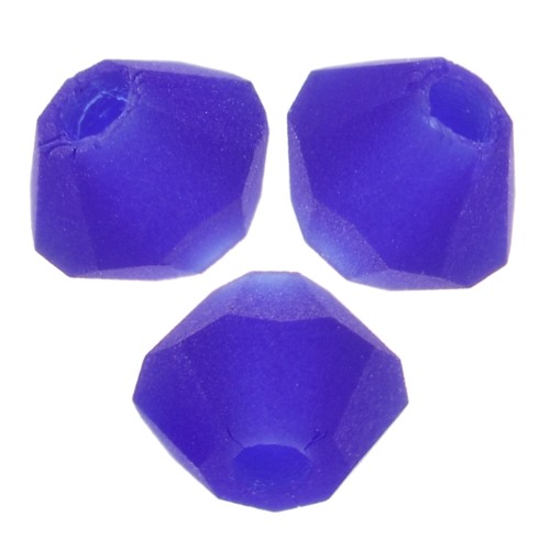 3mm Beads Preciosa - Rondelle Bead - Cobalt Blue Matt x30