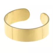 6mm Stainless steel 316L Wide adjustable ring - Gold x1