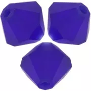 4mm Preciosa - Rondelle Bead - Cobalt Blue Matt x30