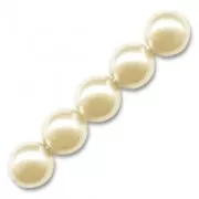Pearly beads 3mm Cream x100