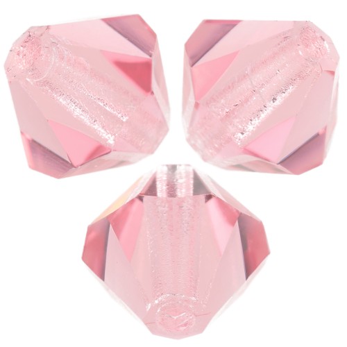 5mm Preciosa Bicone Beads - Rondelle Bead - Rose Peach x12