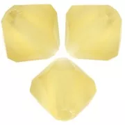 5mm Preciosa Bicone Beads - Rondelle Bead - Acid Yellow Matt x12