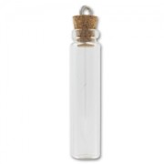 glass Bottle with cork top 45x11 mm x1