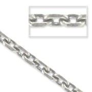 Chain  2,5mm Old silver tone x1m