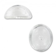 Glass Ovale to fill 24x20x12mm x1