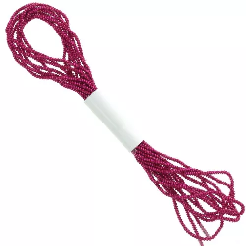 1.7mm Metallic thread - Facets Kreinik - for embroidery - Fuchsia (024) x2.5m