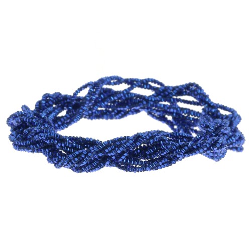 1.7mm Metallic thread - Facets Kreinik - for embroidery - Sapphire (051) x2.5m