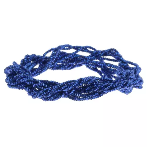 1.7mm Metallic thread - Facets Kreinik - for embroidery - Sapphire (051) x2.5m