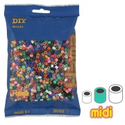 Assortment of Hama Multi beads multicolour (n°67) x3000