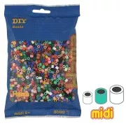 Assortment of Hama Multi beads multicolour (n°67) x3000