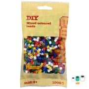 Assortment of Hama Multi beads basis colour (n°66) x1000|raw }}