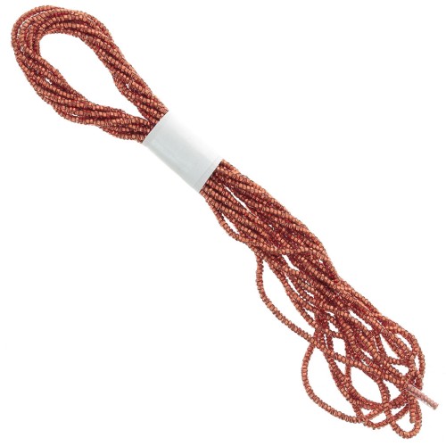 1.7mm Metallic thread - Facets Kreinik - for embroidery - Copper (021) x2.5m