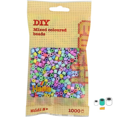Assortment of Hama Multi beads Pastel (n°50) x1000