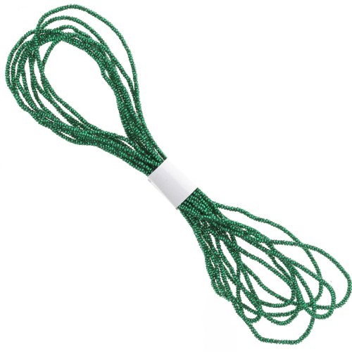 1.7mm Metallic thread - Facets Kreinik - for embroidery - Emerald (009) x2.5m