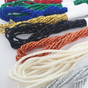 1.7mm Metallic thread - Facets Kreinik - for embroidery - Emerald (009) x2.5m