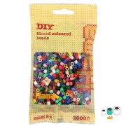 Assortment of Hama Multi beads Natural x1000