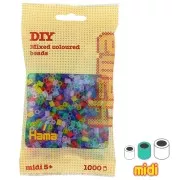Assortment of Hama Multi beads Transparent (n°53) x1000