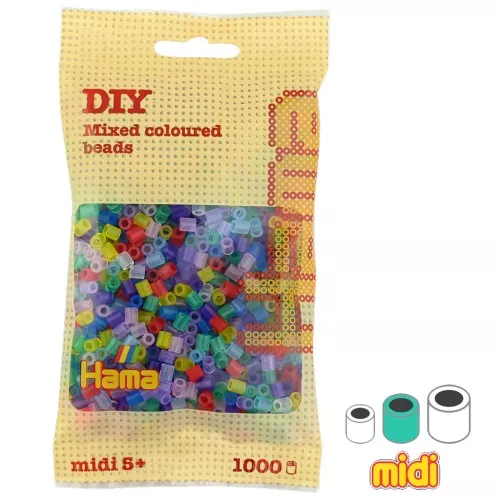 Assortment of Hama Multi beads Transparent (n°53) x1000