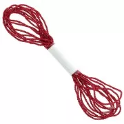 1.7mm Metallic thread - Facets Kreinik - for embroidery - Red (003) x2.5m