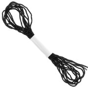 1.7mm Metallic thread - Facets Kreinik - for embroidery - Black (005) x2.5m