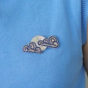 Metallic thread - Facets Kreinik for embroidery - 1.7 mm - Royal Blue (033L) x3m