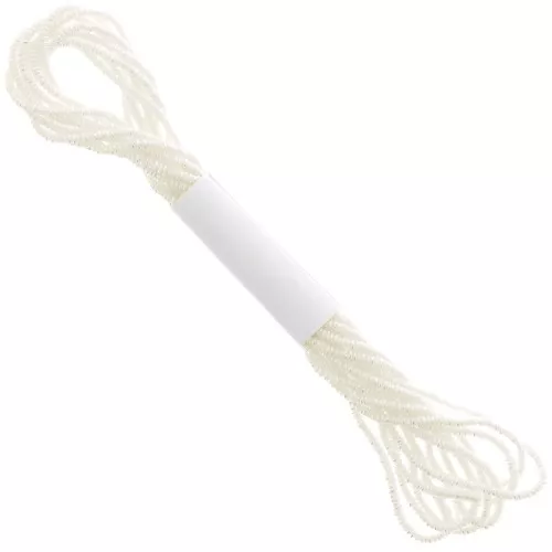 2.2mm Metallic thread - Facets Kreinik for embroidery - Cream irid. (5555) x2.5m