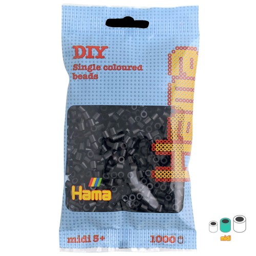 Hama Multi beads black (n°18)  x1000