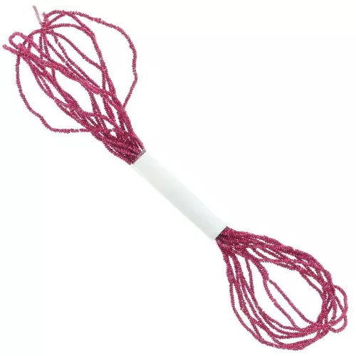1.3mm Metallic thread Small Facets Kreinik for embroidery - Fuchsia (024) x2.5m