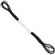 0.9mm Metallic thread Small Facets Kreinik for embroidery - Black (005) x2.5m|raw }}