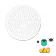 Plaque ronde  8.4 cm pour perles Hama Midi x1
