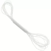 1.3mm Metallic thread Small Facets Kreinik for embroidery - Pearl (032) x2.5m