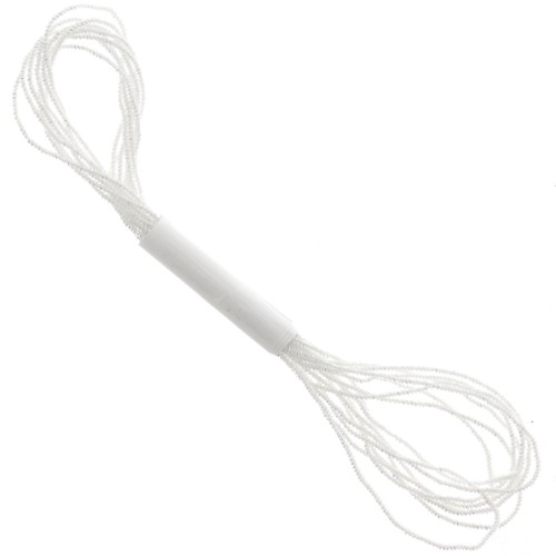 1.3mm Metallic thread Small Facets Kreinik for embroidery - Pearl (032) x2.5m