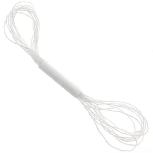 1.3mm Metallic thread Small Facets Kreinik for embroidery - Pearl (032) x2.5m