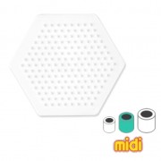Hexagonale pegboard 12,5x11,5  cm for Hama beads Midi  x1|raw }}