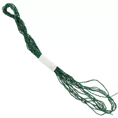 0.9mm Metallic thread Small Facets Kreinik for embroidery - Emerald (009) x2.5m