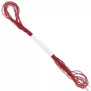 0.9mm Metallic thread Small Facets Kreinik for embroidery - Red (003) x2.5m