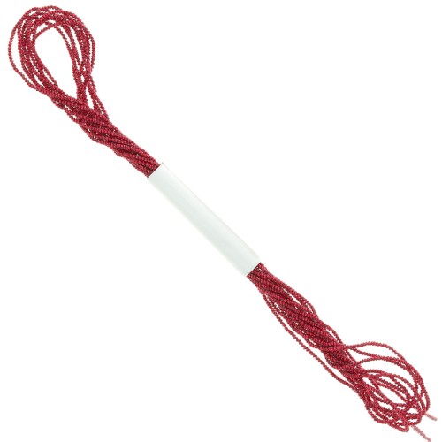 0.9mm Metallic thread Small Facets Kreinik for embroidery - Red (003) x2.5m