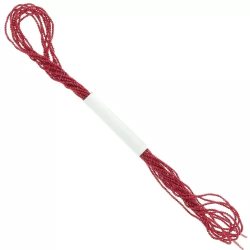 0.9mm Metallic thread Small Facets Kreinik for embroidery - Red (003) x2.5m