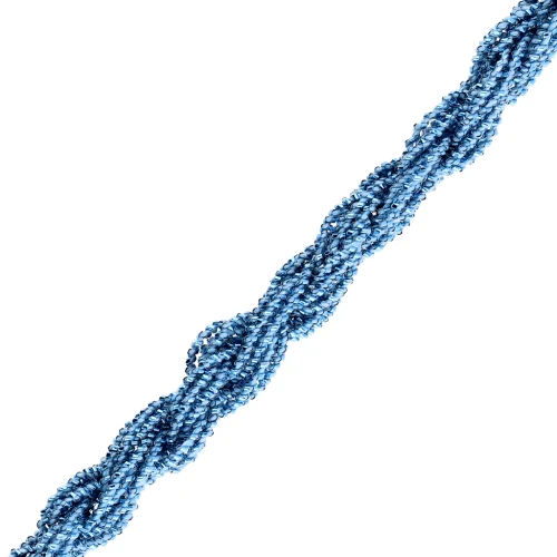 Metallic thread Small Facets Kreinik for embroidery 0.9mm Light Blue (014) x3m
