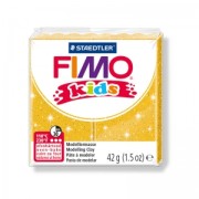Polymer Clay Fimo Kids 42gr glitter gold (n°112)|raw }}