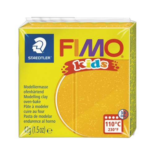 Polymer Clay Fimo Kids 42gr glitter gold (n°112)